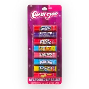 Candy Shop Assorted Flavored Lip Balm, 8 Pack | Collection of Candy Favorites